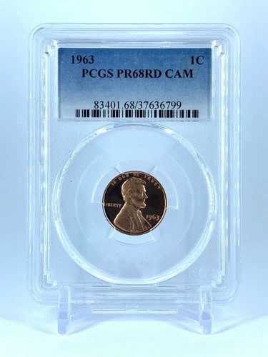 カメオ 1963 PR68RD カム リンカーン ペニー PCGS グレーデッド プルーフ レアコイン PR 68 レッド カメオ