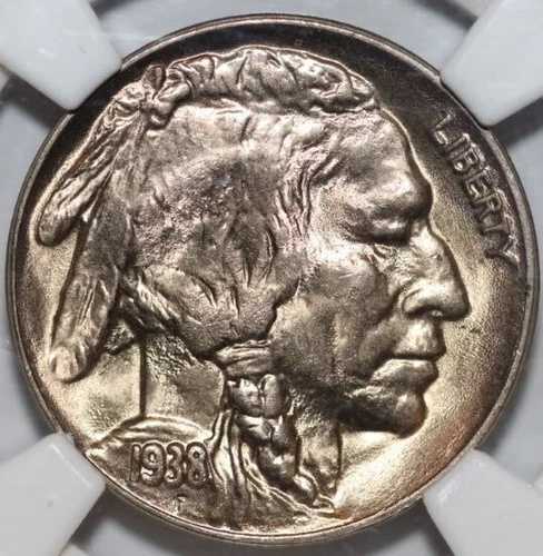 1938 D 5C バッファローニッケル NGC MS65