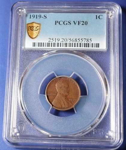 1919年頃 リンカーン ペニー PCGS VF20 ~美しいコイン