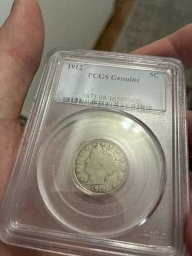 1912年 P フィラデルフィア V ニッケル 5セント PCGS 正規品 詳細