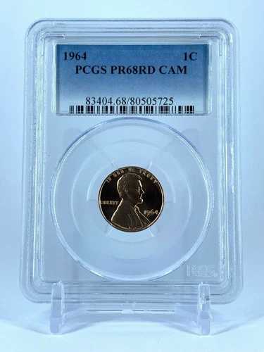PR68RD CAM 1964 レッド リンカーン カメオ ペニー PCGS グレード 1セント プルーフ 希少コイン 米国