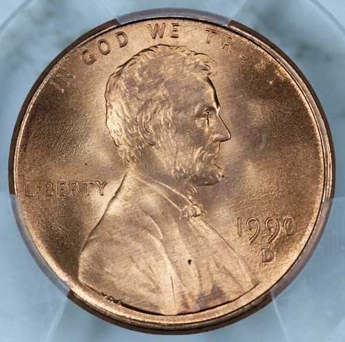 1990-D PCGS MS68RD リンカーンセント 38789398