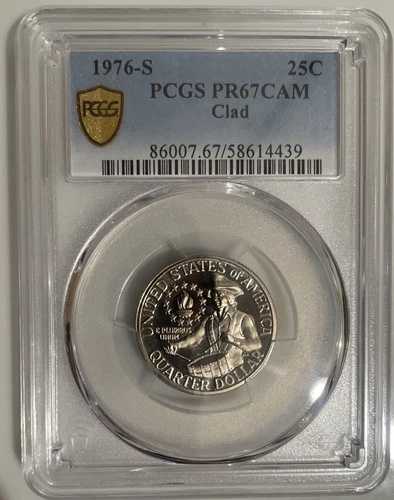 PCGS 1976-S 25セント クラッド ワシントン クォーター (PR67CAM)