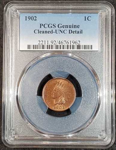 1902年 インディアンヘッド セント PCGS 正規品 2211.92/46761962 希少コイン