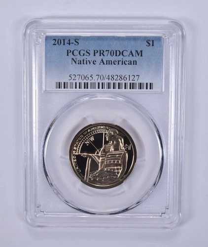 2014-S ネイティブアメリカン ホスピタリティ サカガウィア ドル PR70 PCGS