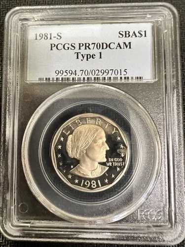 1981-S PCGS PR70DCAM スーザン・B・アンソニー ドル プルーフ