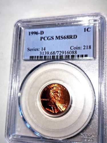 1996 D リンカーン セント PCGS MS68RD!!