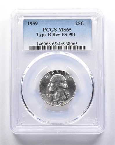 MS65 1959年 ワシントン クォーター タイプB REV FS-901 PCGS *3339 36,465円