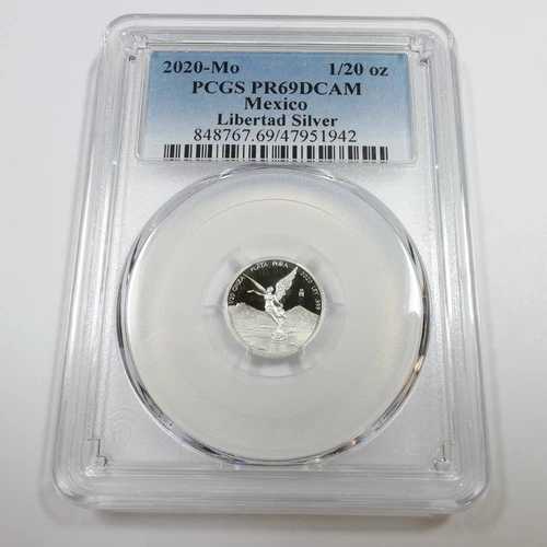 2020 Mo PCGS プルーフ PR69 UCAM - メキシコ - 1/20 オンス シルバー リベルタ オンザ #57469A