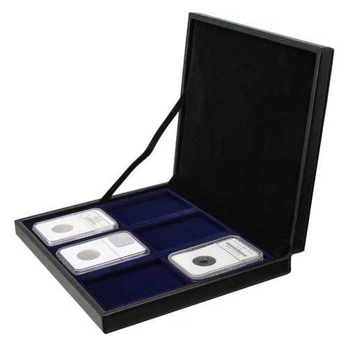 鑑定済みコイン/スラブ6枚用レザーコインケース（PCGS、NGC、ANACSに対応）