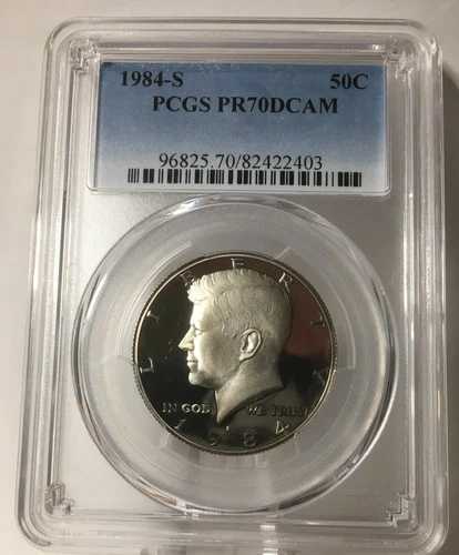 1984-S ケネディ・クラッド・プルーフ・ハーフダラー 50セント PCGS PR70DCAM、#2403 36,465円