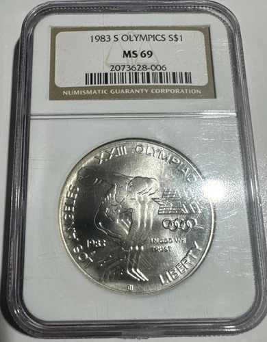 1983-P オリンピック記念銀貨 MS69 新品未使用 送料無料 G39
