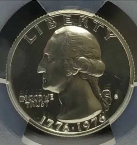 1976年 バイセンテニアル? S ワシントン シルバー クォーター PCGS PR69DCAM ディープカメオ コイン AG^