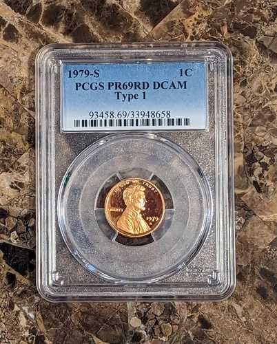 1979 S リンカーン セント PCGS PR-69RD DCAM タイプ 1