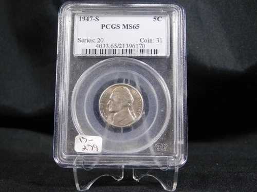 1947-S ジェファーソン・ニッケル - PCGS MS65 (17-279)