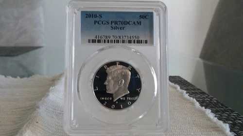 2010-S 50セント シルバー PCGS PR70DCAM ケネディ ハーフダラー プルーフ ディープカメオ