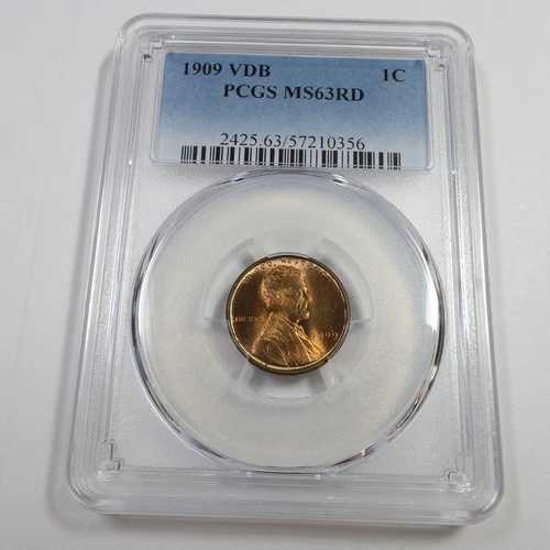 1909 P VDB PCGS MS63 RD RED - リンカーン・ウィート・ペニー・セント 1セント 米国コイン #56786A