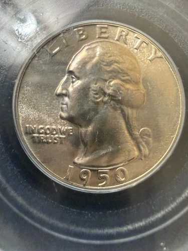 1950年ワシントンクォーター PR66 PCGS - 良品