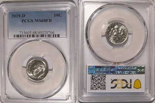 2019年 D ルーズベルト ダイム 10セント PCGS MS68FB フルバンド 35,035円