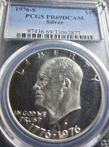1976 S $1 シルバー アイク アイゼンハワー ドル プルーフ PCGS PR69DCAM! 28,490円
