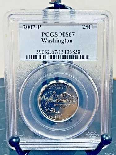 2007-P ワシントン クォーター ワシントン PCGS MS67 ミント ステート 67 #13133858