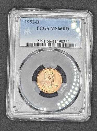 1951-D リンカーン・ウィート・セント | PCGS MS66RD