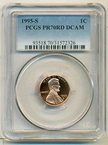 1995年 S リンカーン記念セント プルーフ PR70 RED DCAM PCGS