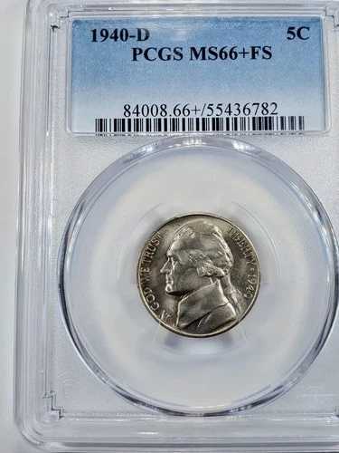 1940-D 5C PCGS MS66+FS - ジェファーソンニッケル