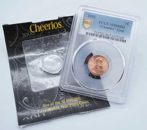 2000年 リンカーン記念館 1セント チェリオス セント PCGS MS66RD COA付き - U2280