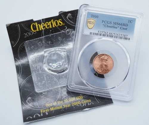 2000年 リンカーン記念館 1セント チェリオス セント PCGS MS66RD COA付き - U2274
