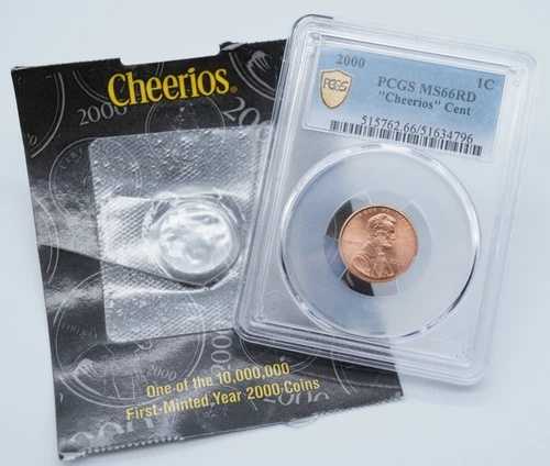 2000年 リンカーン記念館 1セント チェリオス セント PCGS MS66RD COA付き - U2299