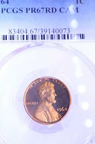 PR67RD CAM 1964 PCGS グレード プルーフ リンカーンフロスト レッド カメオ ペニー レアコイン-