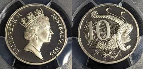 2007年 プルーフ テンセント 10セント オーストラリア PCGS PR69DCAM FDC UNC #2514