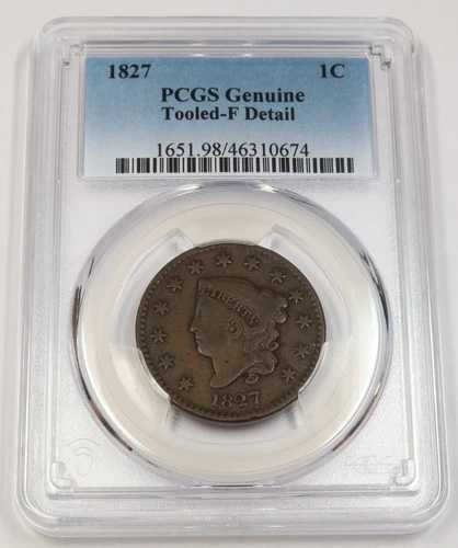 1822年 PCGS F 詳細 | クラシックヘッド ラージセント - 1セント 米国コイン #41764A
