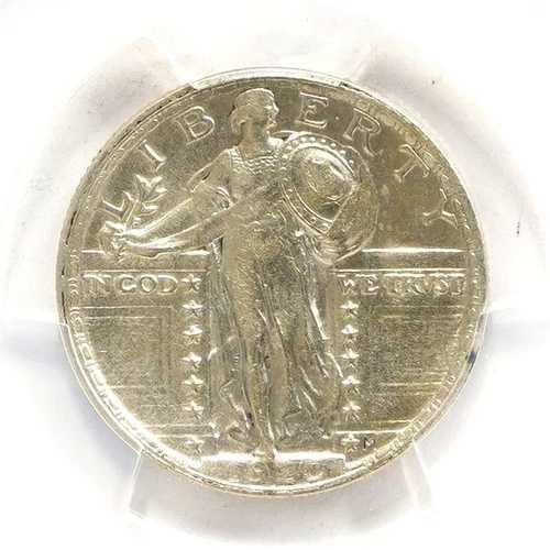 1920年 (P) スタンディングリバティクォーター PCGS 純正クリーニング済み XF 詳細