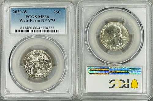 2020 W Weir Farms NP クォーター - PCGS MS-66!!!