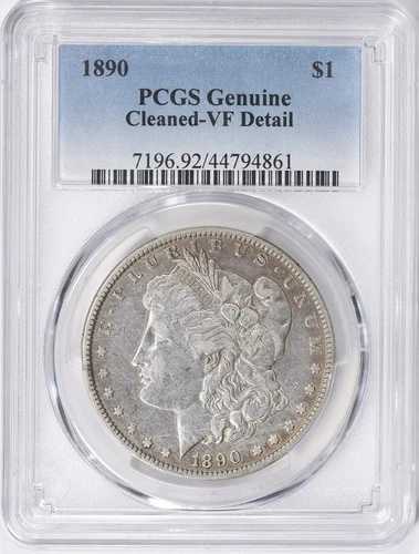 1890年モルガン・ダラー PCGS VF 詳細