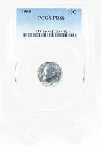 1955-P PCGS PR68 ルーズベルト ダイム プルーフ 10セント