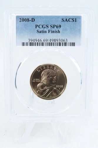 2008-D PCGS SP69 サカガウィア・ダラー サテン仕上げ