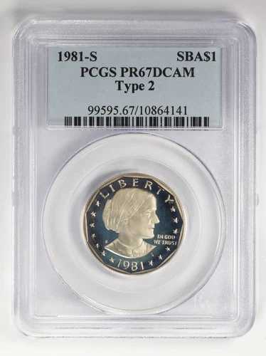 1981-S $1 スーザン・B・アンソニー プルーフドル タイプ2 PCGS PR67 DCAM