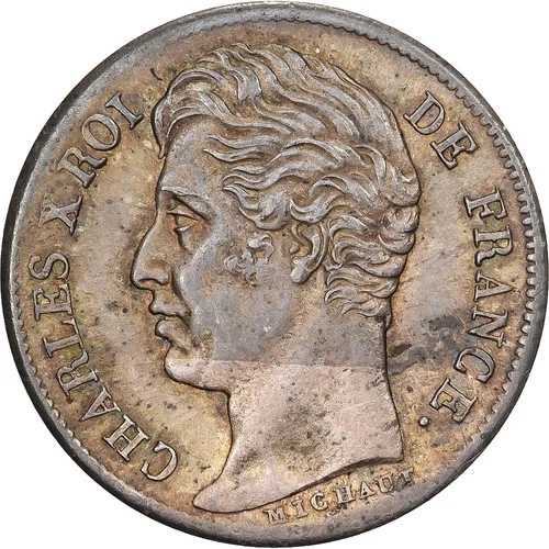 [#1508467] フランス、シャルル10世、1/2フラン、1829年、パリ、銀貨、MS(60-62)、ガドゥリー
