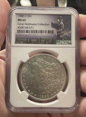 1888年 O モルガン銀貨 NGC MS-63 グレートノースウェストコレクション｜WORLD RESOURCE【QUEEN店】