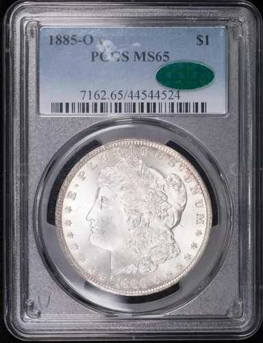 1885年 O モルガン銀貨 PCGS MS-65 CAC