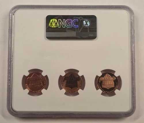 2019 W リンカーンセント 3枚セット NCG ジェムプルーフ リバース UNC リンダル・バス サイン入り