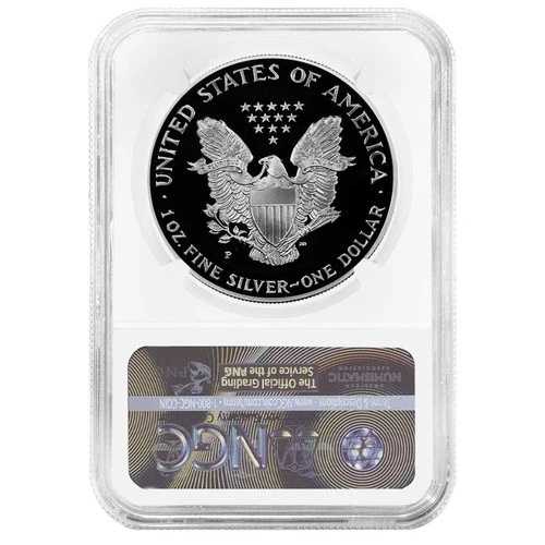 1999-P プルーフ $1 アメリカン シルバー イーグル NGC PF70UC ブラウン ラベル