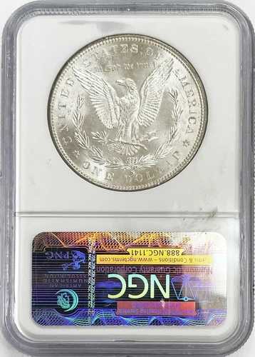 1882年 アメリカ モルガン シルバー 1ドル硬貨 NGC ミント ステート 65
