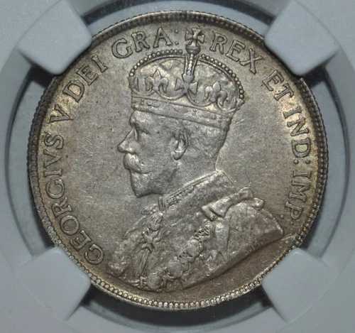 1919年カナダ50セントNGC AU58