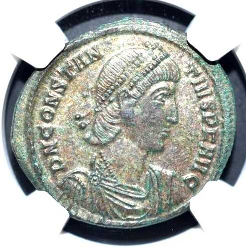 コンスタンティウス2世（紀元337-361年）、BI CENTENIONALIS、NGC認定、----595---