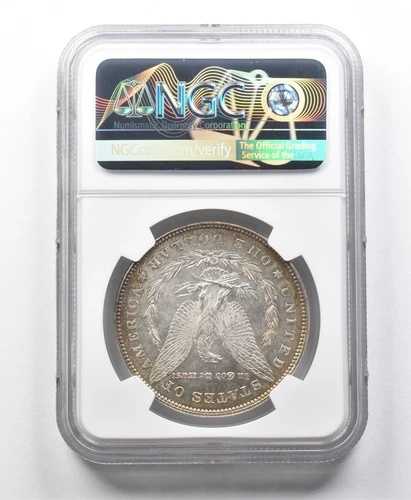 1878年 7/8TF モルガン銀貨 ウィーク MS61 NGC ペリフェラルトーン *8589
