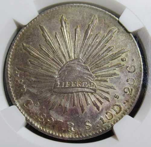 メキシコ: 1897-Go RS シルバー 8 レアル KM-377.8 NGC MS-60。